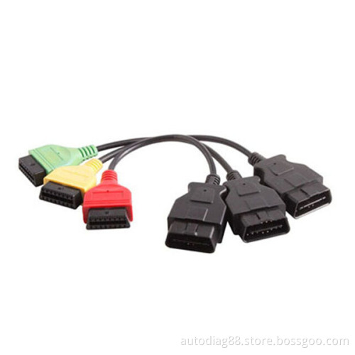 Fiat Ecu Scan Adaptors OBD Diagnostic Cable Four Colors Fiatecuscan